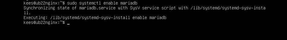 enable mariadb