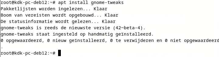 install gnome tweaks